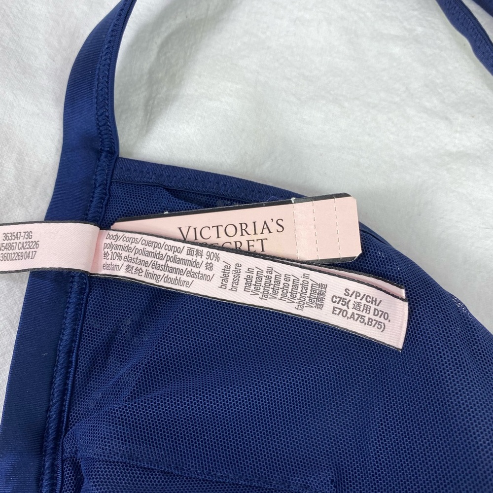 VS Blue Racerback Front Close Bra - Picture 5 of 6